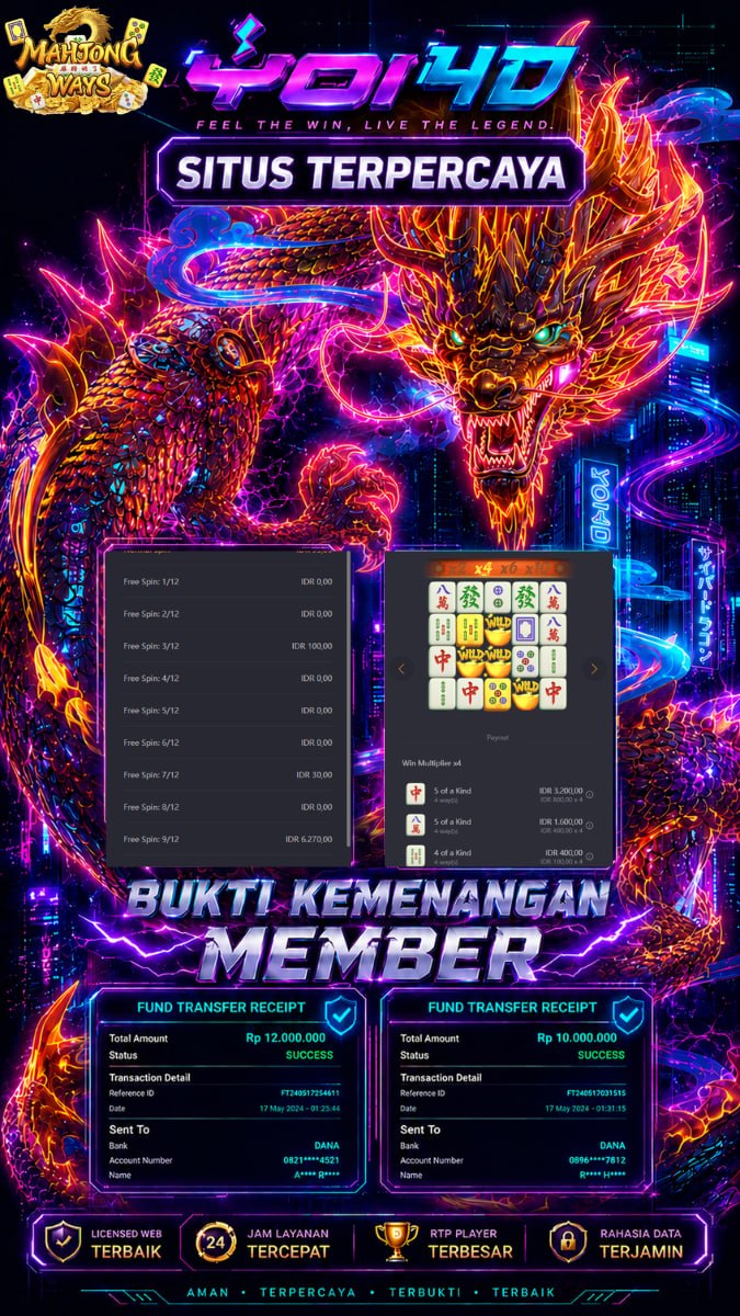 ⚡️SELAMAT KEPADA MEMBER YOI4D⚡️

✅AGEN SITUS TERPERCAYA✅

📌 MENANG BERAPAPUN DIB