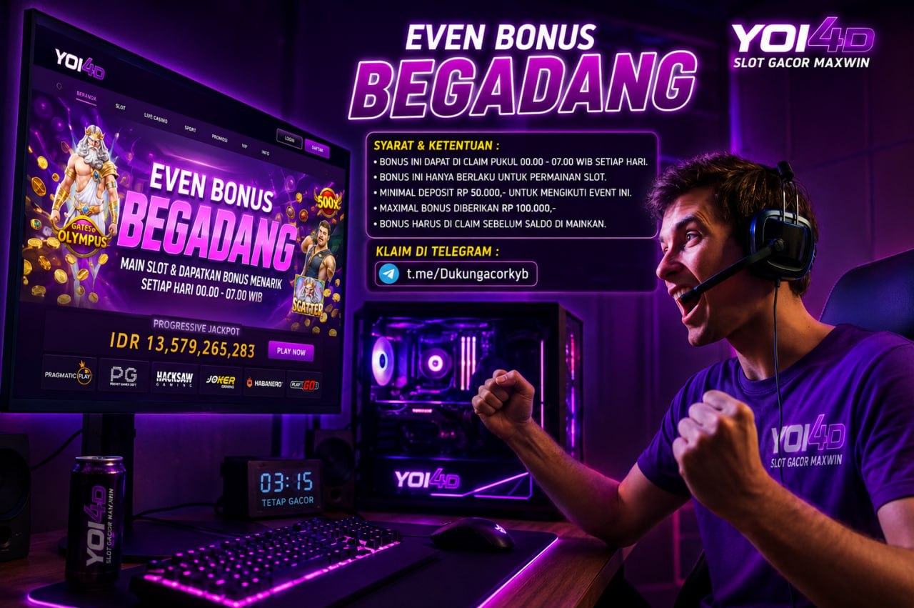 EVEN BONUS BEGADANG YOI4D
S𝘆𝗮𝗿𝗮𝘁 & K𝗲𝘁𝗲𝗻𝘁𝘂𝗮𝗻 :
• B𝗼𝗻𝘂𝘀 𝗶𝗻𝗶 𝗱𝗮𝗽𝗮𝘁 𝗱𝗶 𝗰𝗹𝗮𝗶𝗺 𝗽𝘂𝗸𝘂𝗹 