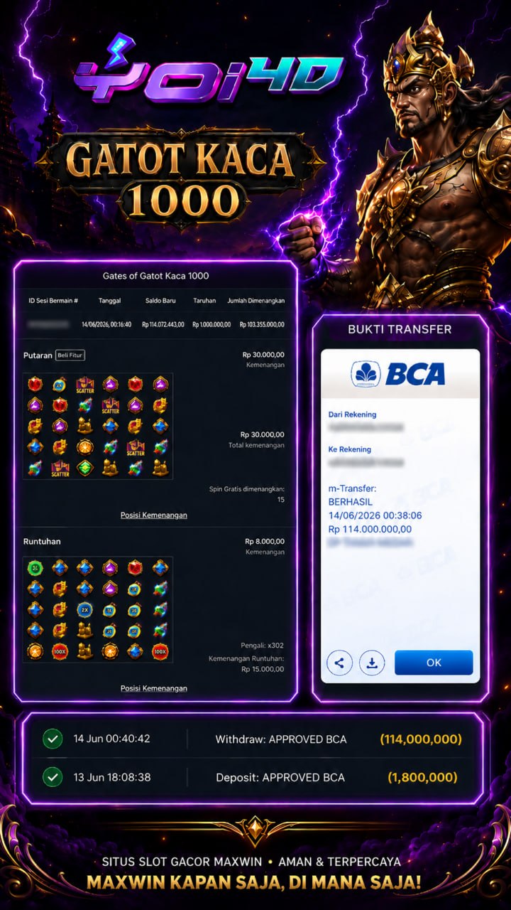 🔥 SELAMAT KEPADA MEMBER YOI𝟰D 🔥
🎗AGEN SITUS TERPERCAYA
✅ C𝗼𝗯𝗮 𝗱𝘂𝗹𝘂 — 𝗺𝗲𝗻𝗮𝗻𝗴 𝗯𝗮𝗿𝘂