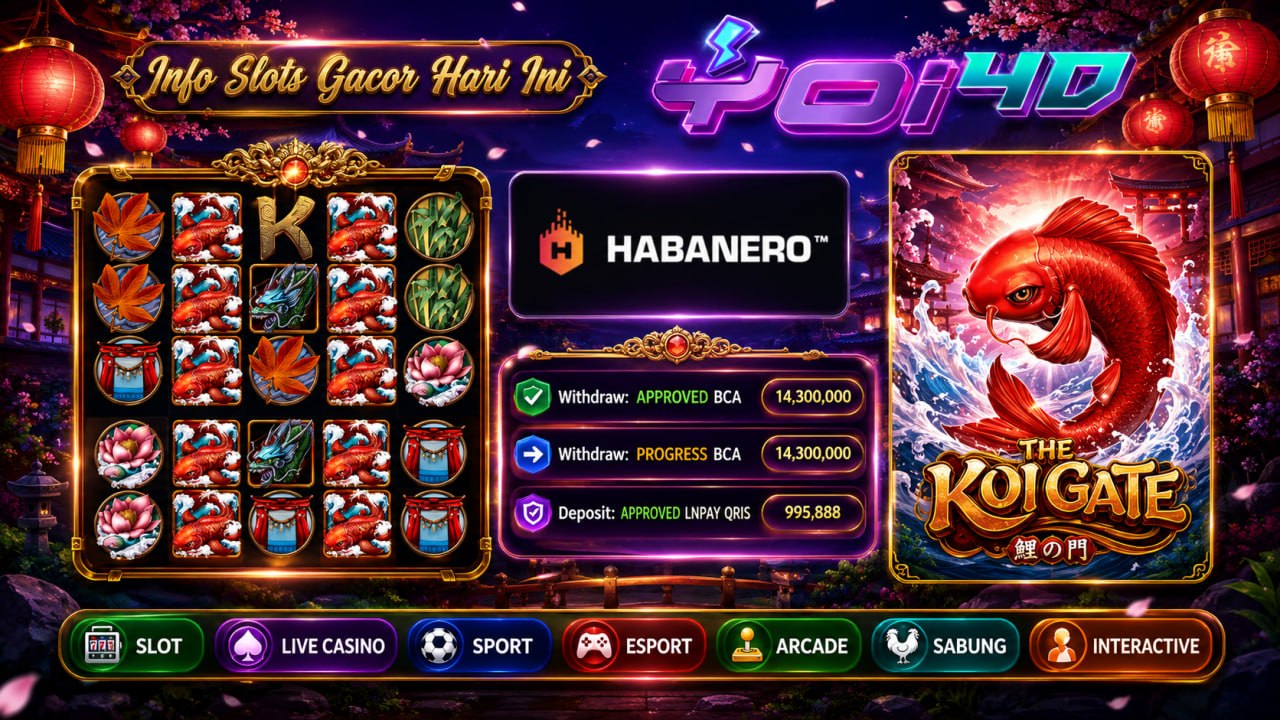 🔥SELAMAT KEPADA MEMBER YOI𝟰D🔥
DEPOSIT : RP 995.888
WITHDRAW : RP 14.300.000
LINK