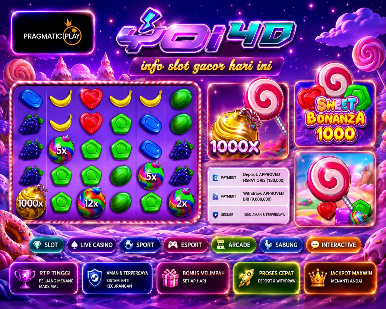 🔥SELAMAT KEPADA MEMBER YOI𝟰D🔥
DEPOSIT : RP 180.000
WITHDRAW : RP 9.000.000
LINK 