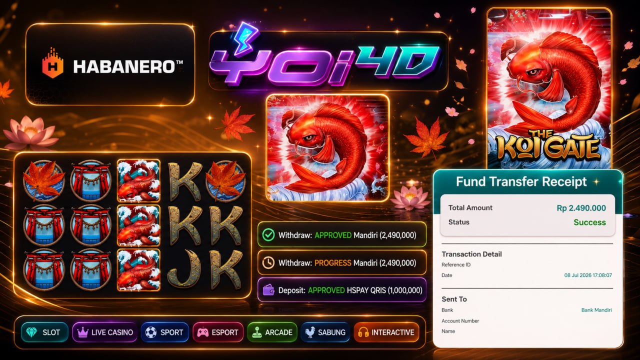 🔥SELAMAT KEPADA MEMBER YOI𝟰D🔥
DEPOSIT : RP 1.000.000
WITHDRAW : RP 2.490.000
LIN
