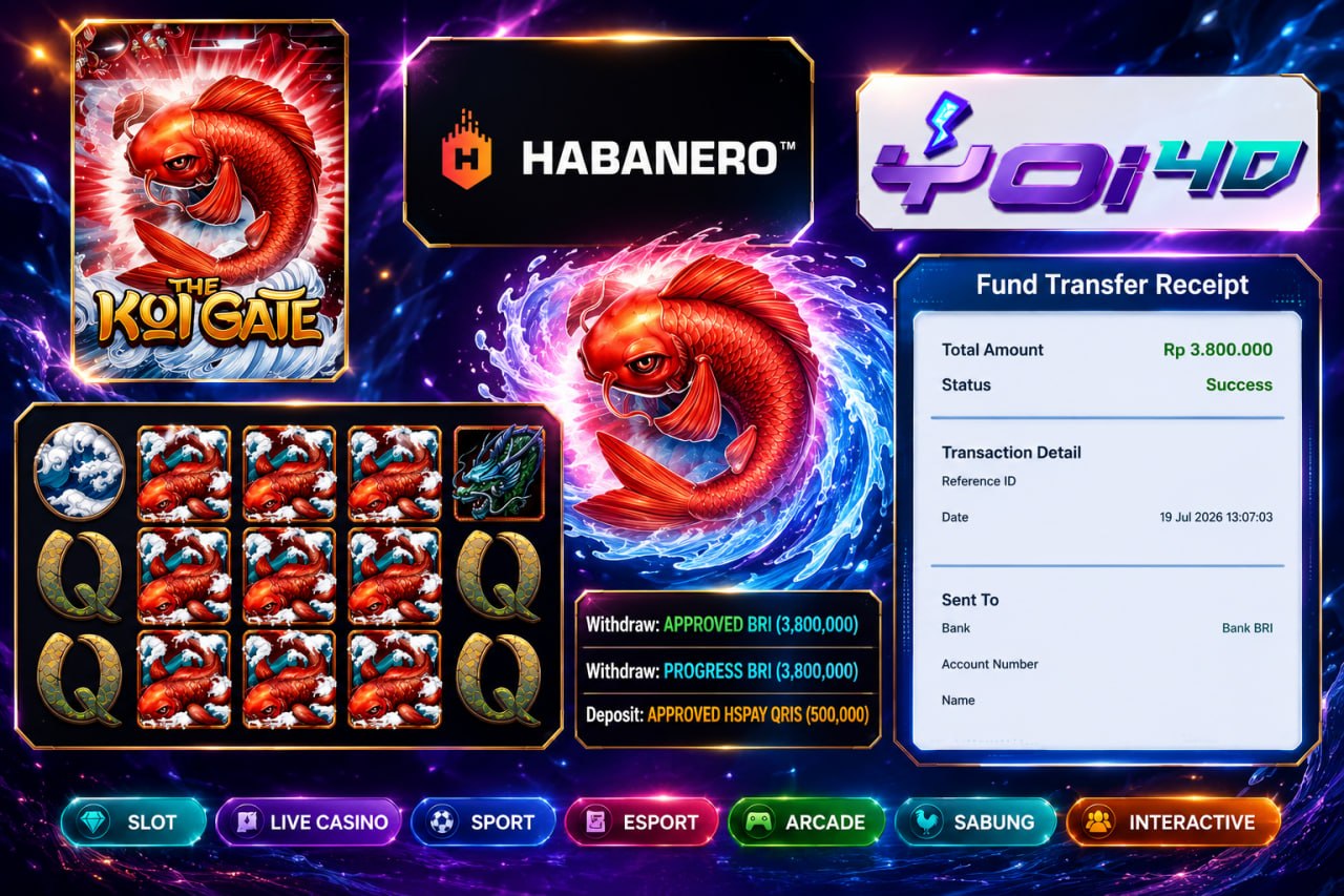 🔥SELAMAT KEPADA MEMBER YOI𝟰D🔥
DEPOSIT : RP 500.000
WITHDRAW : RP 3.800.000
LINK 
