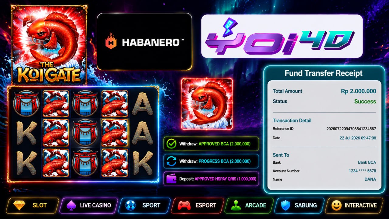 🔥SELAMAT KEPADA MEMBER YOI𝟰D🔥
DEPOSIT : RP 1.000.000
WITHDRAW : RP 2.000.000
LIN