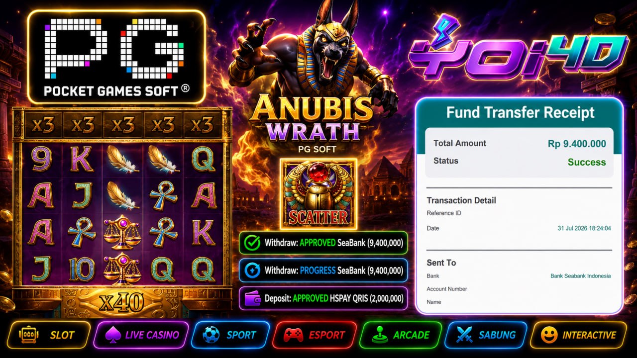 🔥SELAMAT KEPADA MEMBER YOI𝟰D🔥
DEPOSIT : RP 2.000.000
WITHDRAW : RP 9.400.000
LIN