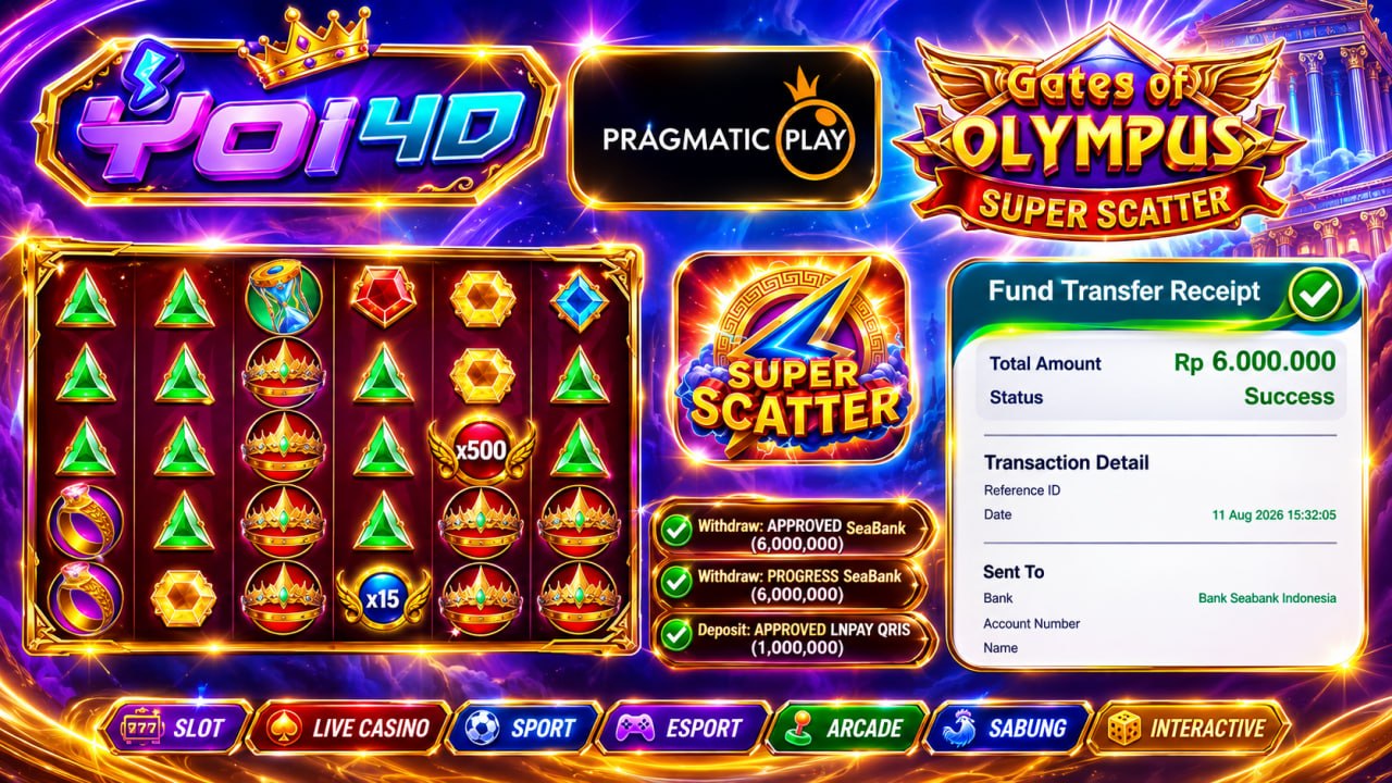 🔥SELAMAT KEPADA MEMBER YOI𝟰D🔥
DEPOSIT : RP 1.000.000
WITHDRAW : RP 6.000.000
LIN