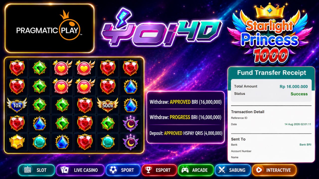 🔥SELAMAT KEPADA MEMBER YOI𝟰D🔥
DEPOSIT : RP 4.000.000
WITHDRAW : RP 16.000.000
LI