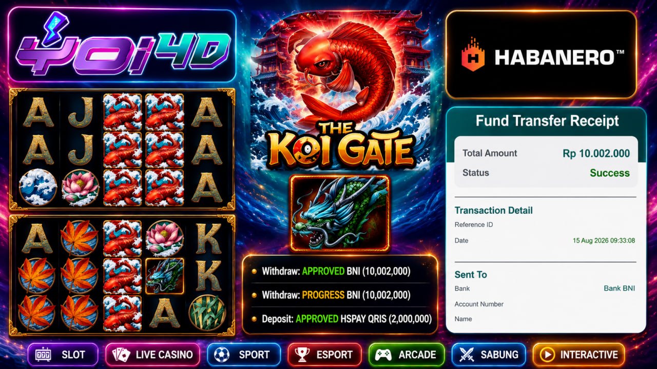 🔥SELAMAT KEPADA MEMBER YOI𝟰D🔥
DEPOSIT : RP 2.000.000
WITHDRAW : RP 10.002.000
LI