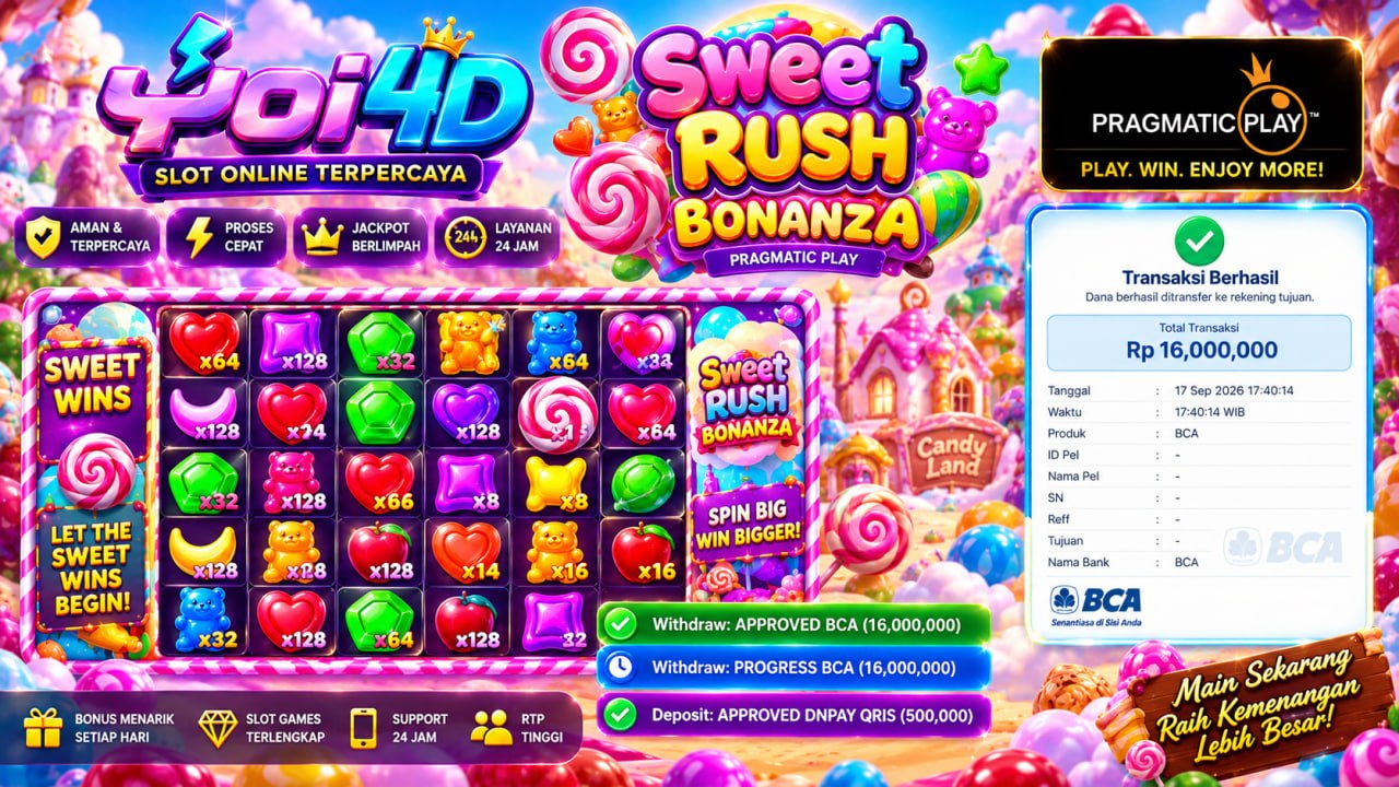 🔥 SELAMAT KEPADA MEMBER YOI𝟰D 🔥
DEPOSIT : RP 500.000
WITHDRAW : RP 16.000.000
LI