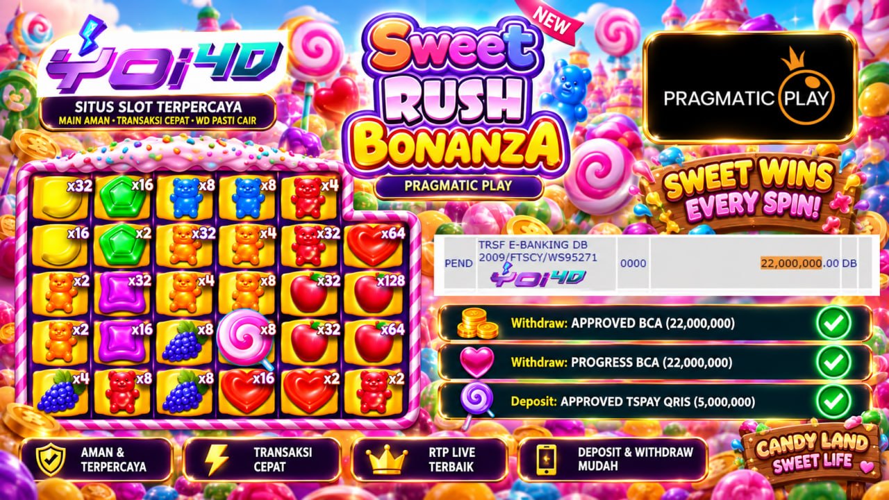🔥 SELAMAT KEPADA MEMBER YOI𝟰D 🔥
DEPOSIT : RP 5.000.000
WITHDRAW : RP 22.000.000
